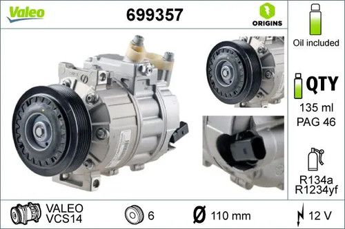 Compresseur climatisation r - compresseur,